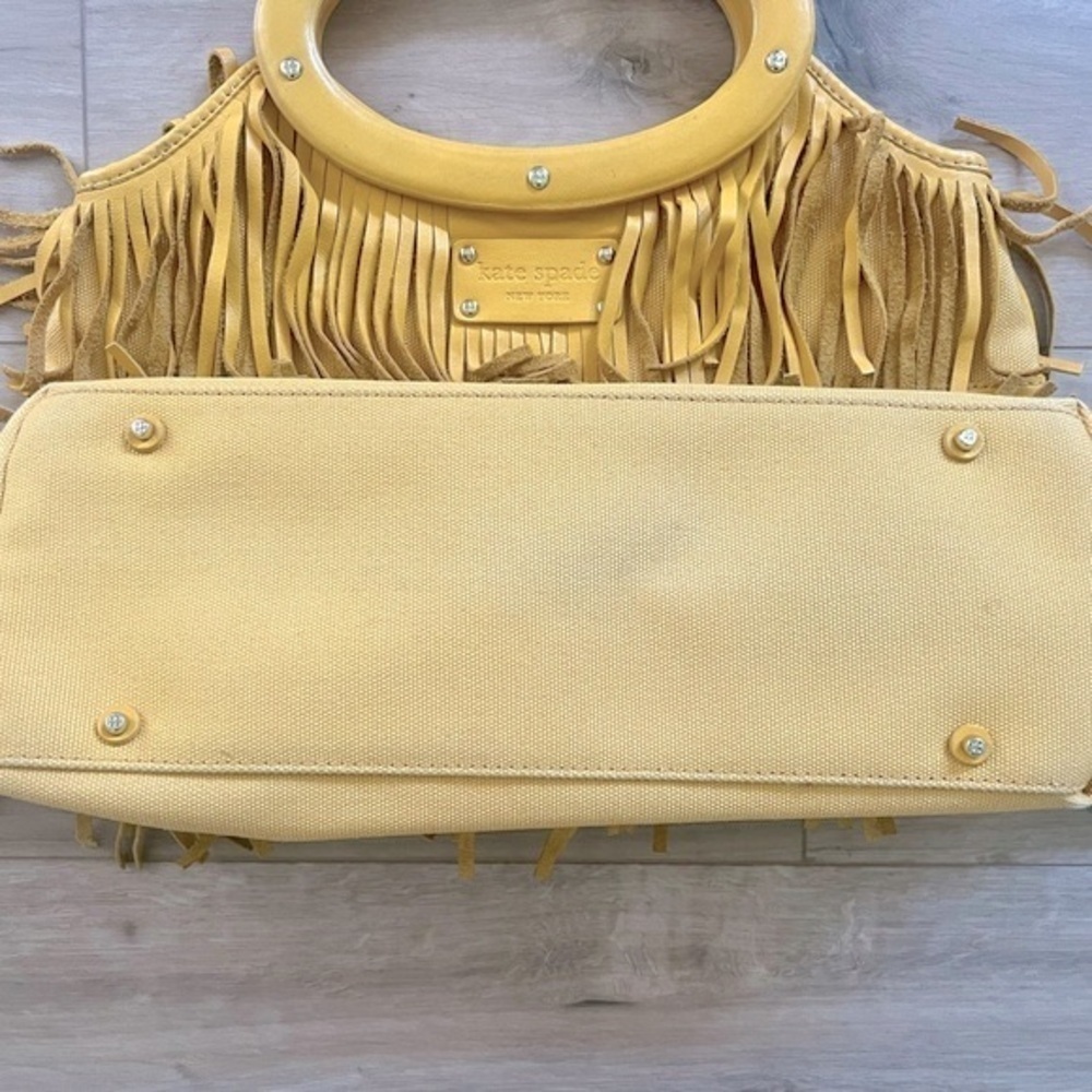 Rare Kate Spade Yuma Ida Leather Fringe Bag - Picture 8 of 17